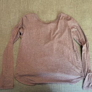 lululemon athletica Dusty Pink Long Sleeve Top